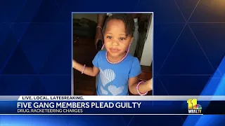 Gang members in turf battle that killed girl, 3, plead guilty to drug charges