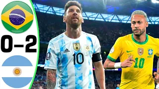 Brazil vs Argentina 0-2 - All Goals and Highlights RESUMEN & GOLES ( Friendly Matches ) HD