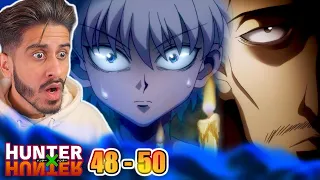 GON AND KILLUA VS NOBUNAGA || Hunter x Hunter Episode 48, 49, 50 Reaction