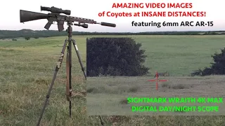 Sightmark Wraith 4K MAX -Spotting, Viewing, and Taking a Shot at Coyotes beyond 500 yards LONG RANGE