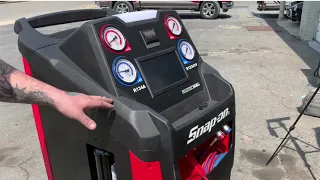 Clearview Car Care demonstrate the Snap-On POLARTEK DUAL Auto A/C Machine