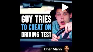 Guy Tries To CHEAT On DRIVING TEST,He instantly regrets it