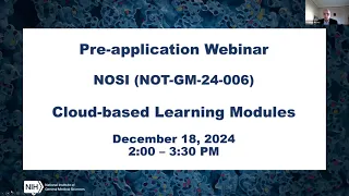 Administrative Supplements for Building Cloud-Based Learning Modules - Applicant Webinar