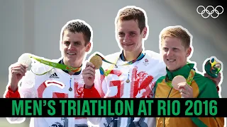 🥇A. Brownlee 🥈J. Brownlee 🥉Schoeman - Men's Triathlon at Rio 2016!