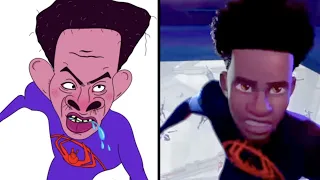 SPIDER-MAN : INTO THE SPIDER- VERSE | spider verse not ready for responsibility - funny art