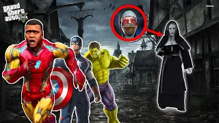 Franklin and Avengers Fight With EVIL NUN in GTA 5..