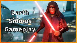 Darth Sidious Gameplay Star Wars Battlefront 2