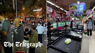 Panic buying in Beijing as fears grow of imminent Covid lockdown