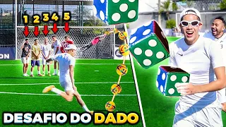 DESAFIO DO DADO GIGANTE (O GOLEIRO ZÉ PRIME ESTAVA IMPOSSÍVEL) ELE QUE MANDA!