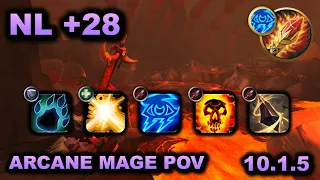233k Overall Arcane Mage 10.1.5 Dragonflight Season 2 - Neltharion's Lair +28 Fortified