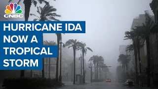 Hurricane Ida now a tropical storm