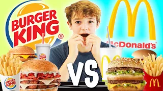 McDonald’s Vs BURGER KING 🍔🍟  ¿CUÁL ES MEJOR? 😱 ¡¡Lo Probamos Todo!! Me COMO TODO el MENÚ 🤤