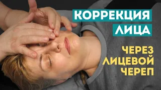 Подтяжка лица и коррекция контура через воздействие на лицевой череп