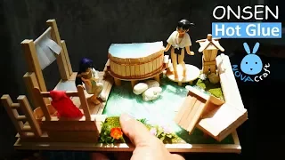 Hot Glue Waterfall ONSEN Swimming Pool | Awesome Hot Glue DIY Life Hacks for Crafting Art #027