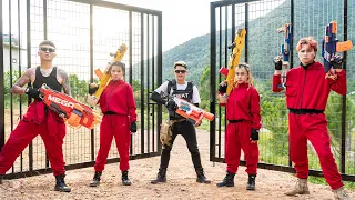 SEAL X Nerf Guns : Couple Warriors Nerf Guns Hide Into Enemy Base Fight Mr.Cowboys Gang