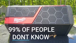 99% OF PEOPLE DONT KNOW THIS FEATURE OF THE MILWAUKEE M12/M18 JOBSITE SPEAKER !!