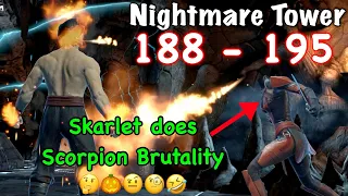 Nightmare Tower 188 - 195 Gameplay | Mk Mobile Nightmare Tower