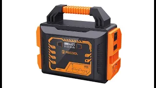 RECOOL Portable Power Station 300W, 296Wh