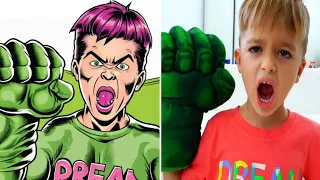 Vlad and Niki | Vlad and Nikita Dress Up Superheroes and Help Mom Drawing Meme