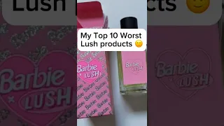 My top 10 least favourite Lush products😅#justforfun#lush#top10#fyp#youtubeshorts#tiktok#fypシ#foryou
