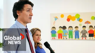More than 750K children have benefited from affordable childcare program, Trudeau says | FULL
