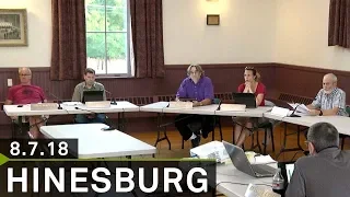 Hinesburg Development Review Board: August 7, 2018