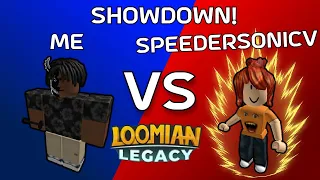 Showdown! Me VS Speedersonicv In Loomian Legacy (Loomian Legacy PvP)