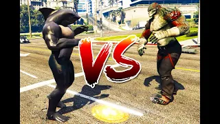 King Shark vs Killer Croc - Epic Battle (GTA 5)