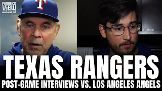 Bruce Bochy & Dane Dunning React to IMPORTANT Texas Rangers Win vs. Angels, Nearing Playoff Berth