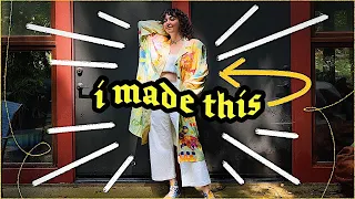 THRIFT FLIP DIY | $150 doodle jacket for $5 ✨♻️ art school urban outfitters dupe😮