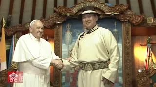 HIGHLIGHTS – Ulaanbaatar, Welcome Ceremony, 2 September 2023 Pope Francis