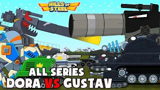 All series. Dora vs Gustav! cartoons about tanks