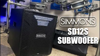 Simmons DA12S 12" Powered Drum Subwoofer Unboxing and Initial Reaction Review