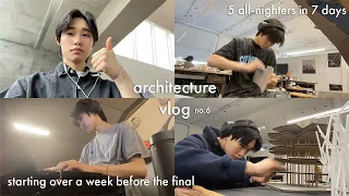 what finals season is like for america’s most sleep-deprived major  [college architecture vlog no.6]