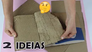 2 IDEIAS INCRÍVEIS COM PAPELÃO  E GARRAFÃO DE ÁGUA