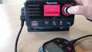 RAY 50 Receiving A Routine DSC Call - Raymarine VHF Marine Radio