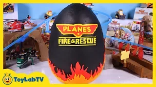 Giant Play Doh Planes Fire & Rescue Surprise Egg with Fun Toys