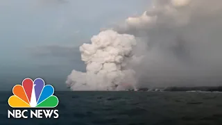 ‘Lava Bomb’ Showers Hawaii Tour Boat With Molten Rock, Injuring More Than 20 | NBC News