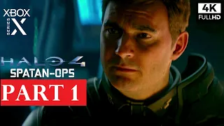 HALO 4 SPARTAN OPS Gameplay Walkthrough Part 1 [4K 60FPS XBOX SERIES X] - No Commentary