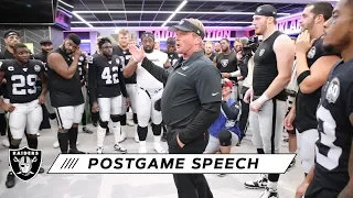 Coach Gruden's Week 5 Post Game Speech in London | Raiders