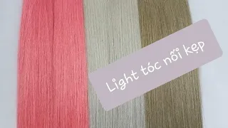 Light Tóc Từ Tóc Thật ♡1 phút để thay đổi phong cách ♡ Light tóc nối ❤ Tóc Highlight đơn giản