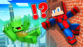 JJ Saved Mikey's Life as SPIDERMAN in Minecraft - Maizen