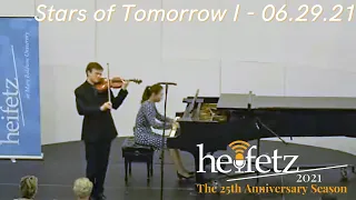 Stars of Tomorrow I: 06.29.21|  Heifetz Institute 2021 Festival of Concerts