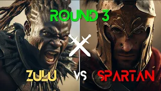 Who would win? Spartan vs Zulu (Round 3) #battleroyale #ai #spartan