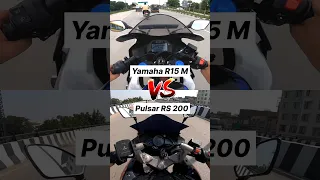 Yamaha R15 M VS Pulsar RS 200 🔥 #shorts #r15m