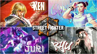 Street Fighter 6 All Masters Intros & Teaching Cutscenes - World Tour Story Mode