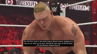 WWE 2K24 Showcase of the Immortals - BROCK LESNAR vs ROMAN REIGNS - WrestleMania 31