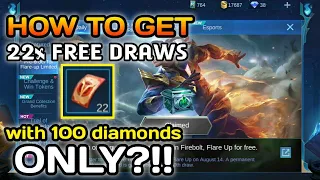 How To Get Up To 22x Free Draws With Only 100 Diamonds | Bruno Hero Skin | MLBB | Tengcs Gaming