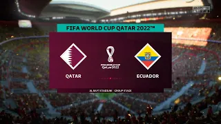 ⚽ Qatar vs Ecuador ⚽ | FIFA World Cup (20/11/2022) | Fifa 23