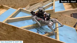 Highlights of DreamSTEP in AQRC (Autonomous Quadruped Robot Challenge) held at IEEE ICRA'23